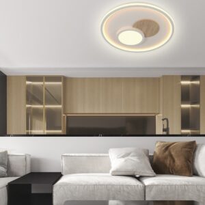 PLAFON LED TANA BLANCO-MADERA LED 90W 3000/4000/6000K