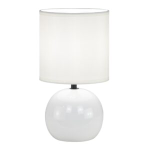 SOBREMESA CERAMICA ZIÓN BLANCO 1 X 40W E-14