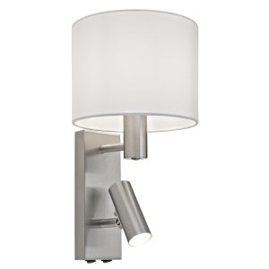 APLIQUE HERA NIQUEL SATINADO 1 X E-14 + 1 X G9