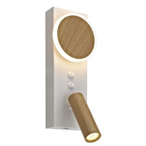 APLIQUE LED ARBAS BLANCO-MADER LED 11W 740LM 3000K