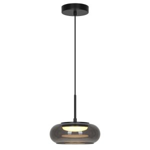COLGANTE CITÉ NEGRO-FUME LED 9W 500LM 3000K