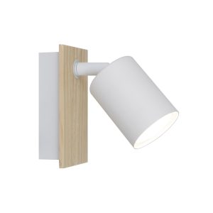 FOCO 1L SMIT BLANCO-MADERA 1 X 50W GU-10