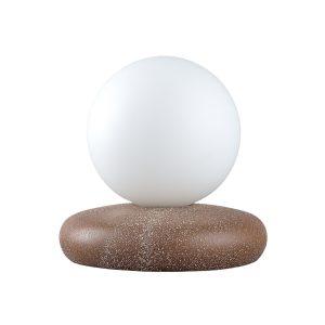 SOBREMESA NIDO MARRON/OPAL 1 X 30W / G-9