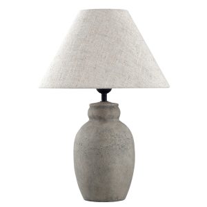 SOBREMESA TERRA PIEDRA GRIS 1 X 60W / E-27
