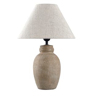 SOBREMESA TERRA PIEDRA MARRON 1 X 60W / E-27