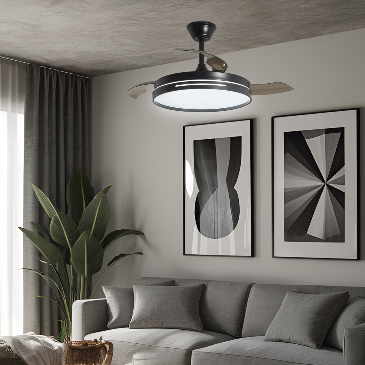 VENTILADOR TOGO NEGRO 50CMS 3 PALAS